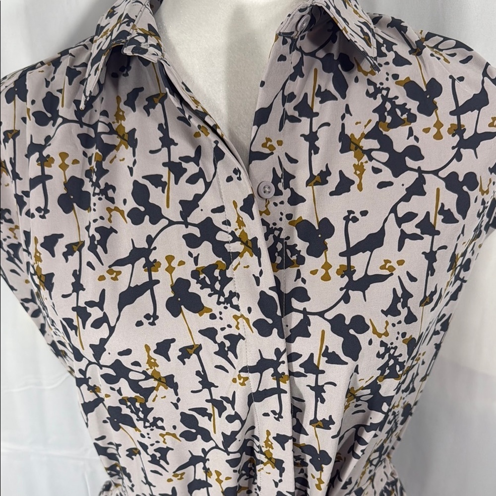 REI COOPERATIVE PATTERN SHEATH DRESS BUTTON TIE XS - Picture 4 of 10